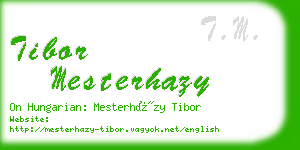 tibor mesterhazy business card